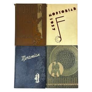 J. Sterling Morton High School Yearbooks Mortonian 1936-1939 Cicero, Illinois IL